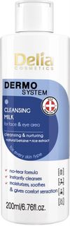 Уход за кожей лица Молочко для снятия макияжа Delia cosmetics Dermo Sistem Cleansing Milk 200 мл