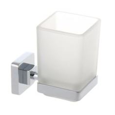 Принадлежности для ванной Держатель одинарный + стакан квадратный Elvan