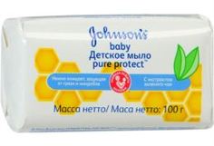 Средства по уходу за телом и за кожей лица для детей Детское мыло Johnson’s Baby Pure Protect 100 г