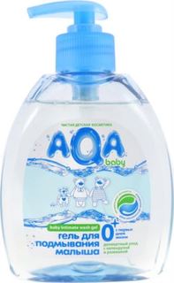 Средства по уходу за телом и за кожей лица для детей Гель для подмывания AQA baby Для малыша 300 мл