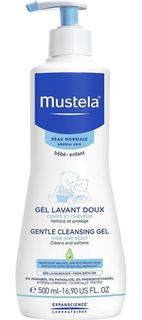 Средства по уходу за телом и за кожей лица для детей Гель для купания Mustela Gentle Cleansing Gel 500 мл