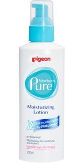 Средства по уходу за телом и за кожей лица для детей Молочко для тела Pigeon Newborn Pure Moisturizing Lotion 200 мл