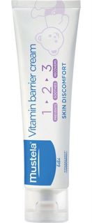 Средства по уходу за телом и за кожей лица для детей Крем под подгузник Mustela 123 Vitamin Barrier Cream 50 мл