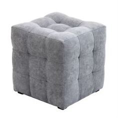 Столы, стулья и пуфики Банкетка Dreambag лотос серый велюр 40х40х42