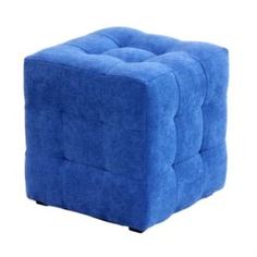 Столы, стулья и пуфики Банкетка Dreambag лотос синий велюр 40х40х42