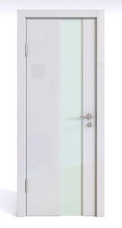 Двери Межкомнатная дверь ДО-504 Белый глянец/белое 200х90 Дверная Линия