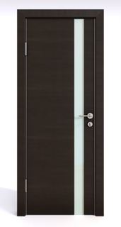 Двери Межкомнатная шумоизоляционная дверь ДО-607/2 Венге горизонтальный/белое 200х60 Дверная Линия