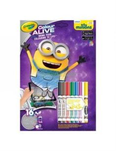 Набор для творчества Crayola Color Alive Раскраска "Миньоны"
