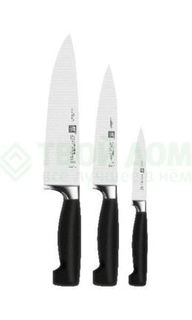 Ножи, ножницы и ножеточки Набор кухонных ножей Zwilling 3 пр. four star (665719)