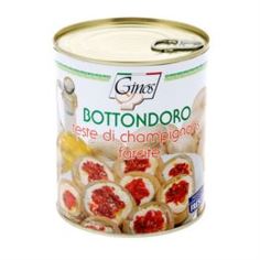 Консервация Шампиньоны Ginos Bottondoro с сыром 780 г