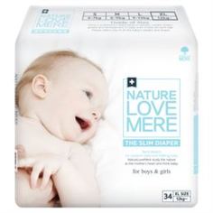 Детские подгузники Подгузники Nature Love Mere Slim diaper xl от 12 кг 34 шт