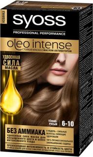 Средства по уходу за волосами Краска для волос Syoss Oleo Intense 6-10 Темно-русый