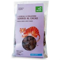 Сухие завтраки Кукурузно-рисовые хлопья Ecor с какао 250 г