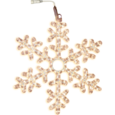 Гирлянды электрические Электрогирлянда снежинка Star Trading 50 см warm white (800-41)