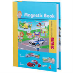 Интерактив обучающий Игра развивающая Magnetic book весёлый транспорт