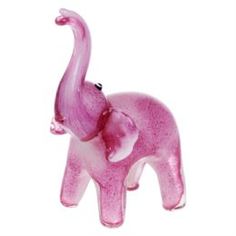 Предметы интерьера Фигурка Art glass-сувенир розовый слон 16х21см