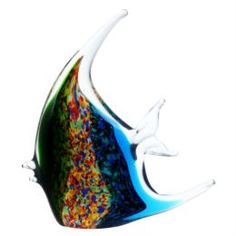Предметы интерьера Фигурка Art glass-сувенир цветная скалярия 17х19см