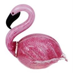 Предметы интерьера Фигурка Art glass-сувенир розовый фламинго 22х22см