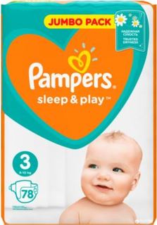 Детские подгузники Подгузники Pampers Sleep&Play midi 6-10 кг 78 шт