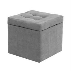Столы, стулья и пуфики Банкетка Dreambag модерна серый велюр 46х46х46