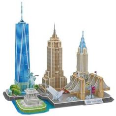 Конструкторы, пазлы 3D-пазл CubicFun CityLine Достопримечательности Нью-Йорка