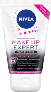 Уход за кожей лица Пенка для снятия макияжа Nivea Make Up Expert 3 в 1 Черная для нормальной кожи 100 мл