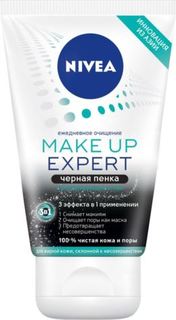 Уход за кожей лица Пенка для снятия макияжа Nivea Make Up Expert 3 в 1 Черная для жирной кожи 100 мл