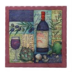 Подносы, подставки, коврики Подставка под горячее Топ Арт Студио "Сомелье" 20х20 см