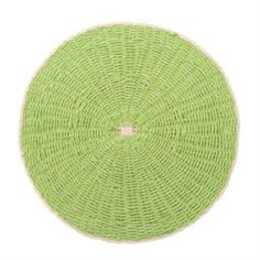 Подносы, подставки, коврики Салфетка подстановочная Harman "Пальмовый лист" зеленая круглая 38 см