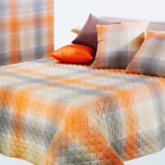 Комплекты постельного белья Постельное бельё Caleffi Green Arancio