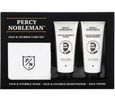 Средства по уходу за волосами Набор для ухода за бородой Percy Nobleman Face & Stubble Care Kit 2x75 мл