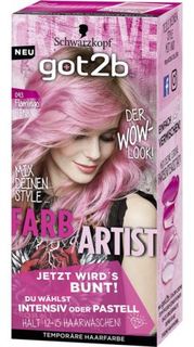 Средства по уходу за волосами Тонирующая краска для волос Got2b Farb Artist 093 Flamingo Pink 80 мл
