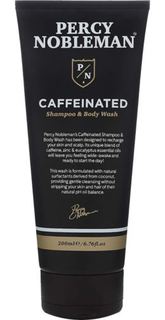 Средства по уходу за волосами Шампунь и средство для мытья Percy Nobleman Caffeinated Shampoo&Body Wash с кофеином 200 мл