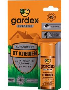 Средства от насекомых Концентрат Gardex Extreme для защиты дачного участка от клещей 50 мл