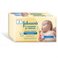 Бумажная продукция детские влажные салфетки от макушки до пяточек без отдушки 112 шт. Johnson s 90767 Johnson`S