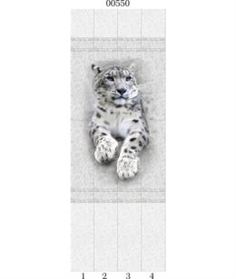 Декоративные панели и перегородки Декоративная панель Panda Белые кружева Панно Барс 4 шт 270x25x0,8 см