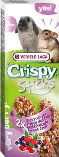 Корм, лакомства и минералы для грызунов Лакомство для грызунов VERSELE-LAGA Crispy Палочки с лесными ягодами 2шт 110г