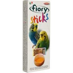 Корм, лакомства и минералы для птиц Лакомство Fiory Sticks для волнистых попугаев с яйцом 60 г