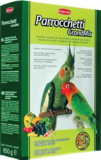 Корм, лакомства и минералы для птиц Корм для птиц PADOVAN Grandmix Parrocchetti для средних попугаев 850г