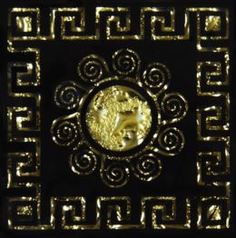 Бордюр, декор, угловые элементы Декор Роскошная мозаика Византия платина 6,6x6,6 см