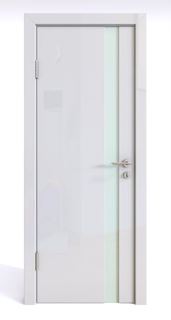 Двери Межкомнатная дверь ДО-507 Белый глянец/белое 200х70 Дверная Линия