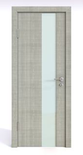 Двери Межкомнатная дверь ДО-504 Серый дуб/белое 200х70 Дверная Линия