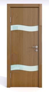 Двери Межкомнатная шумоизоляционная дверь ДО-603/2 Анегри темный глянец/белое 200х60 Дверная Линия