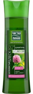 Средства по уходу за волосами Шампунь Чистая линия Шелковистый блеск Клевер 400 мл