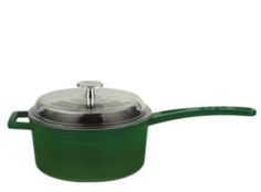 Кастрюли и ковши Ковш Lava Green стеклянная крышка 1 л