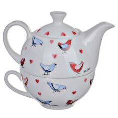 Заварочные чайники и френч-прессы Набор чайник 400мл + Чашка 200мл птички Churchill ACLB00121