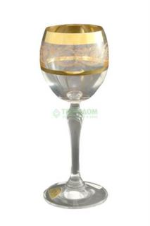Посуда для напитков Набор бокалов Rona Золотая коллекция для вина 150 мл 6 шт