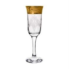 Посуда для напитков Набор бокалов для шампанского Гусь-хрустальный мускат GE05-883