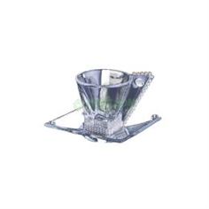 Чайные пары и сервизы Чашка с блюдцем Пречиус капучино стразы (TS 10178 АМБЕР)