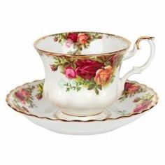 Чайные пары и сервизы Чашка с блюдцем Royal albert Розы Старой Англии IOLCOR130/0131
